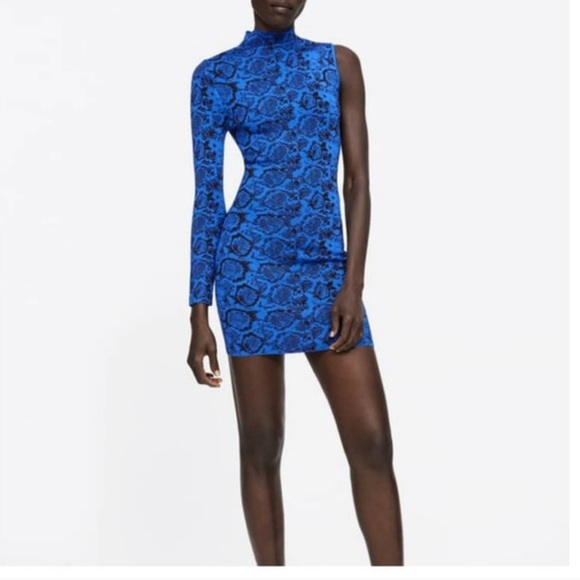 Zara Dresses & Skirts - Zara snakeskin knit dress
